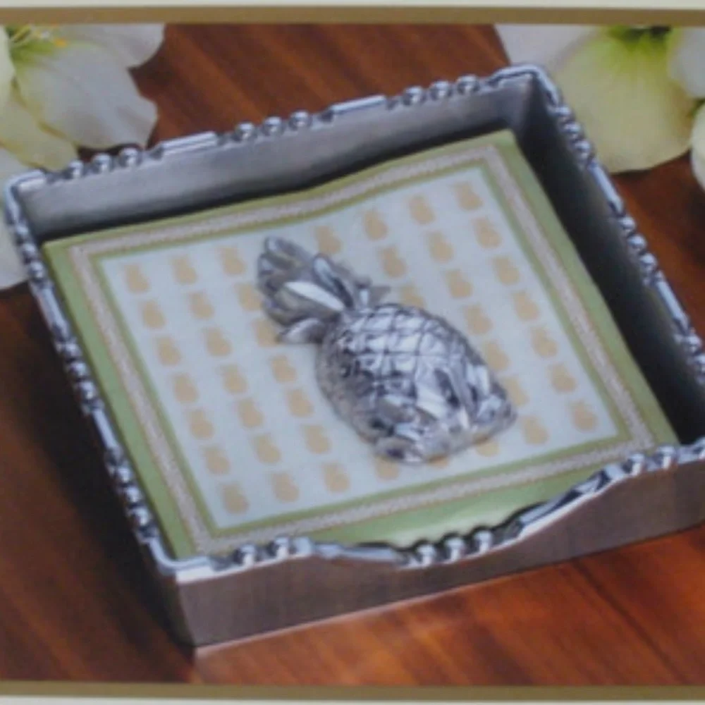 Lenox Everyday Soirée Napkin Box Pineapple